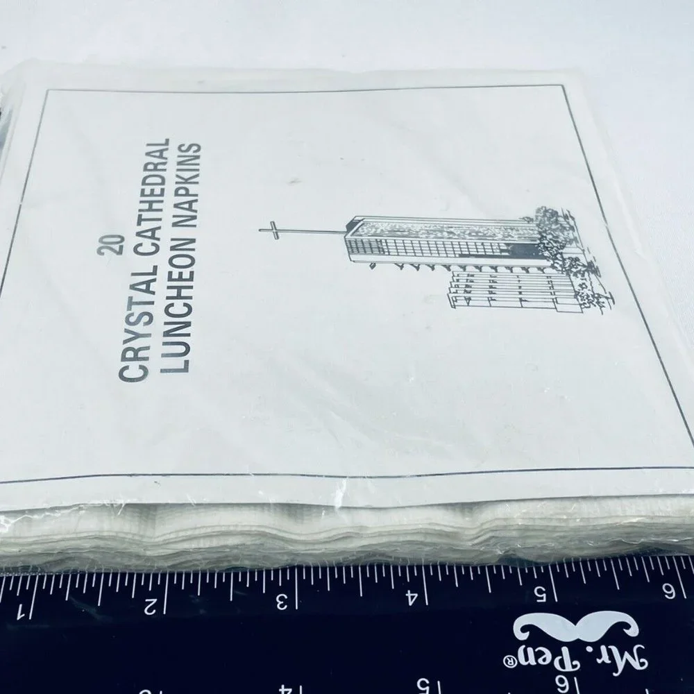 Crystal Cathedral Now Christ Vintage Unopened Package 20 Luncheon Paper Napkins